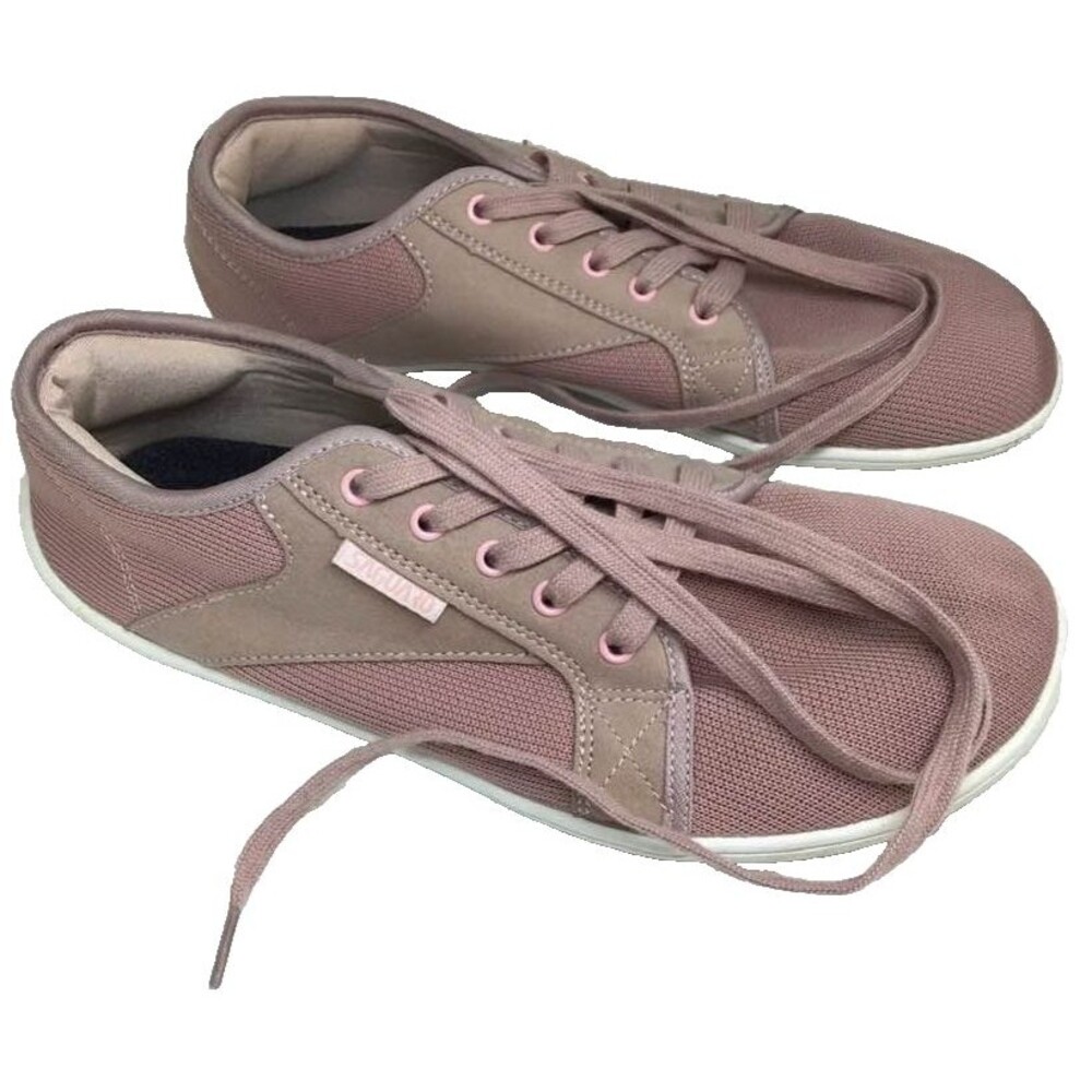 Saguaro Women 10 Barefoot Shoes 41 Flat Sole Wide Toe Box Dusty Pink Minimalist